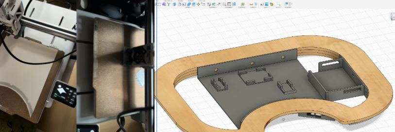 Electronics holder frame model and print