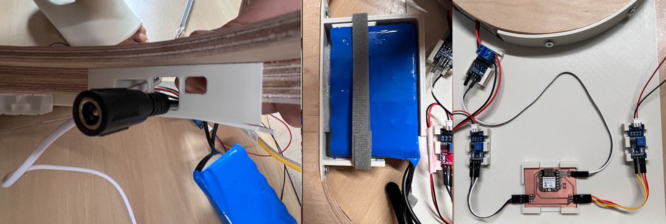 Electronics compartment fixing