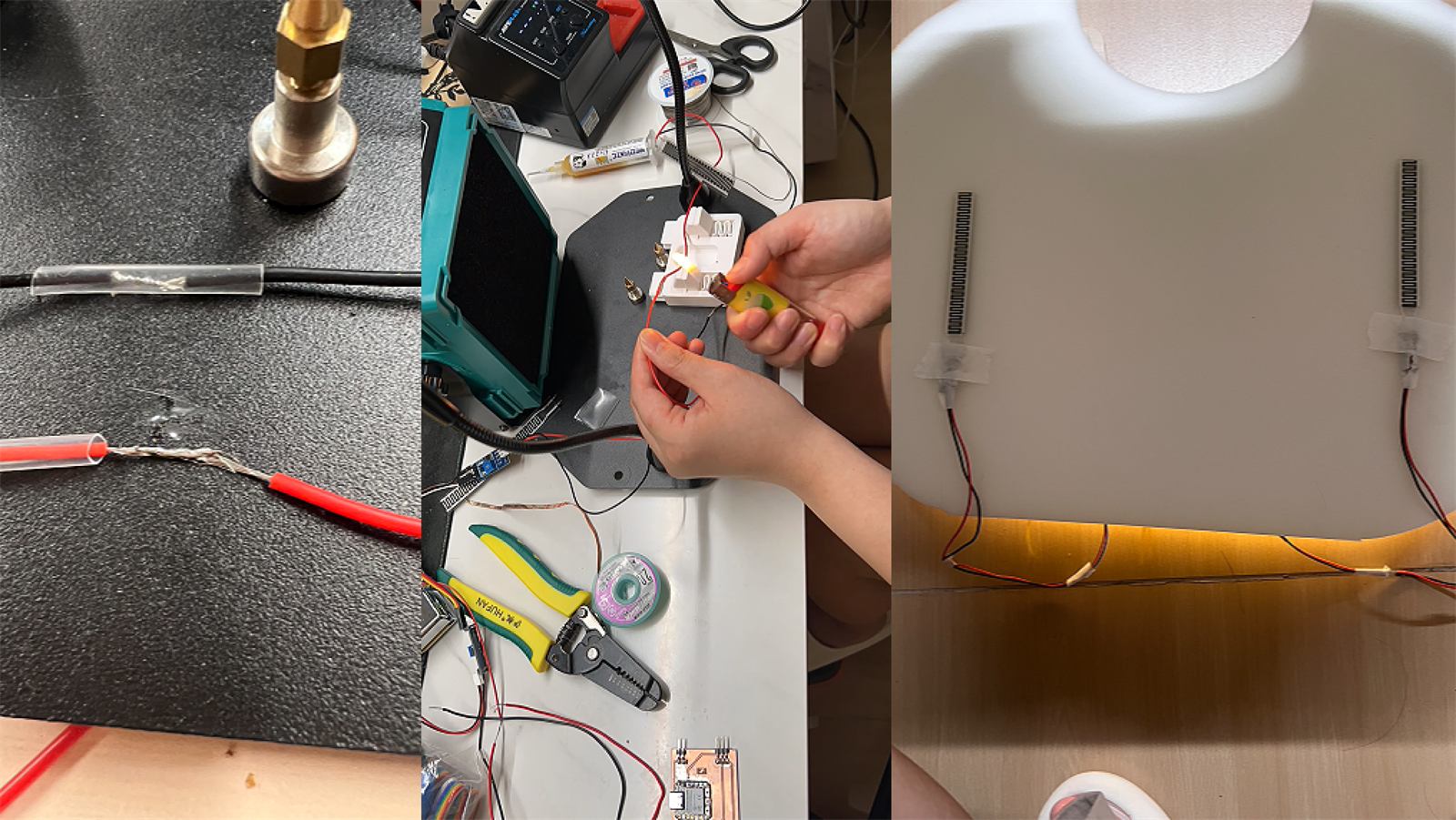 FSR soldering, wire extension, and side positioning