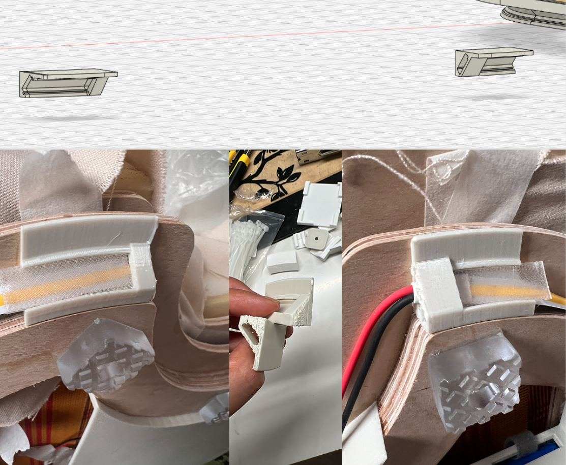 LED end holder and module holders