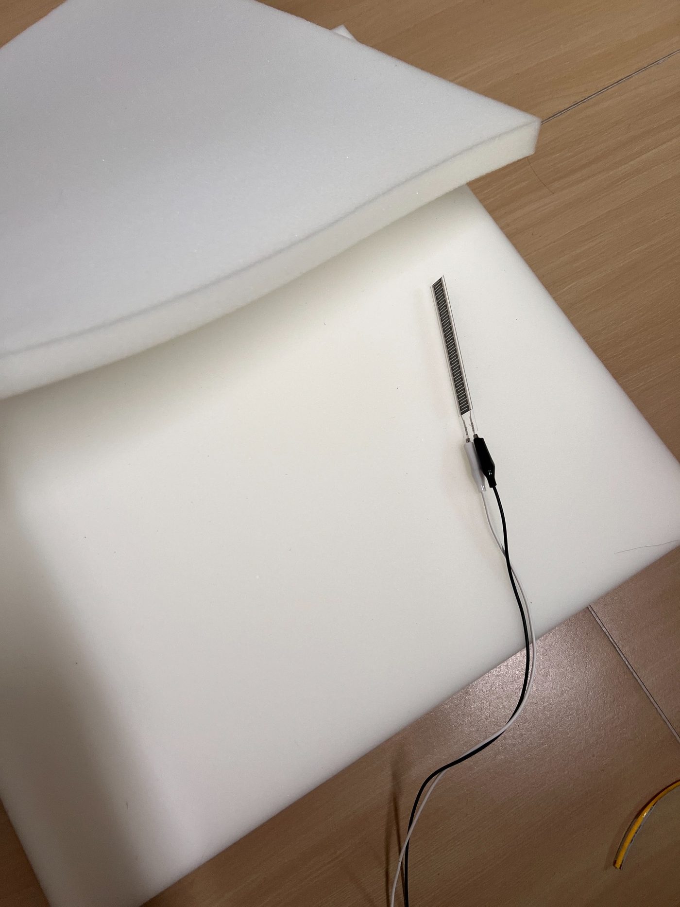 Foam pressure sensor test setup