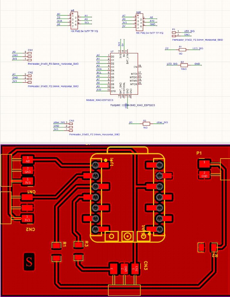 V2 PCB schematic and layout