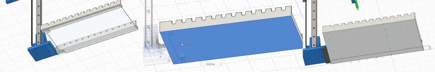 Back plate and lower support modeling
