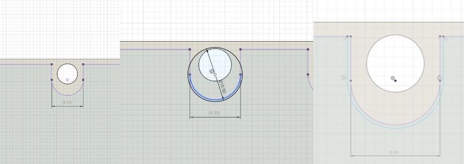 Pen slot size adjustment