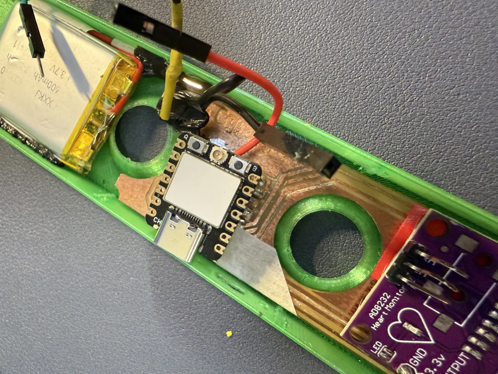 Low-temperature 3D-pen reinforcement around the Seebscribe electronics