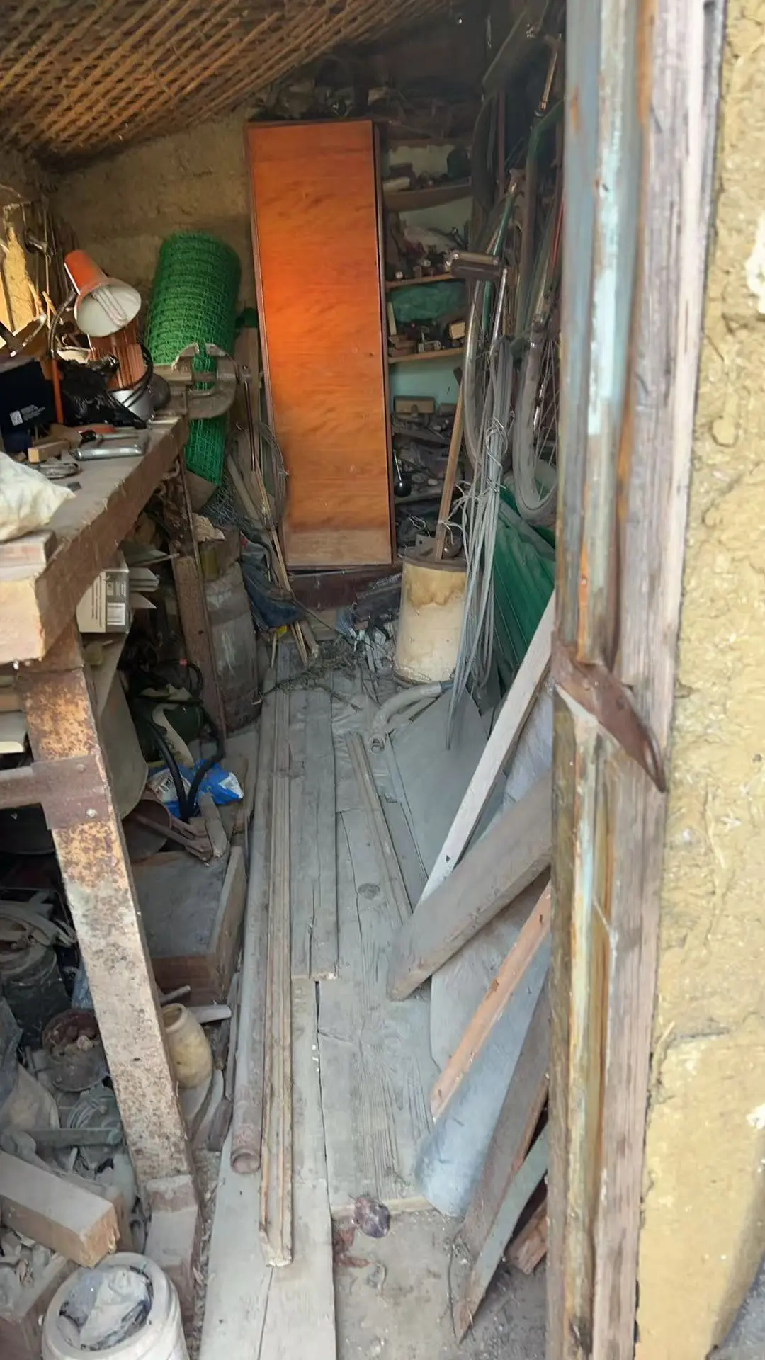 Workshop area where I helped my dad fix things