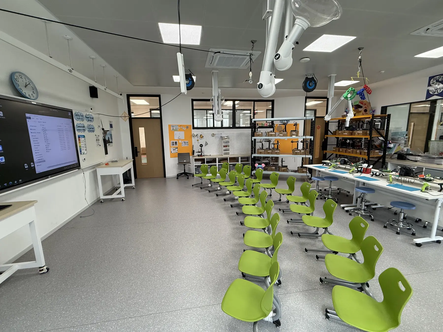 Makerspace area in my school lab