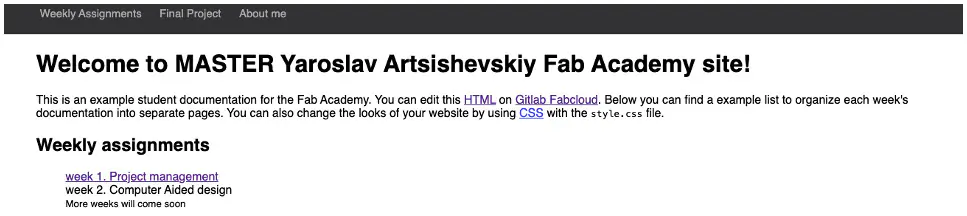 Website updated after commit 