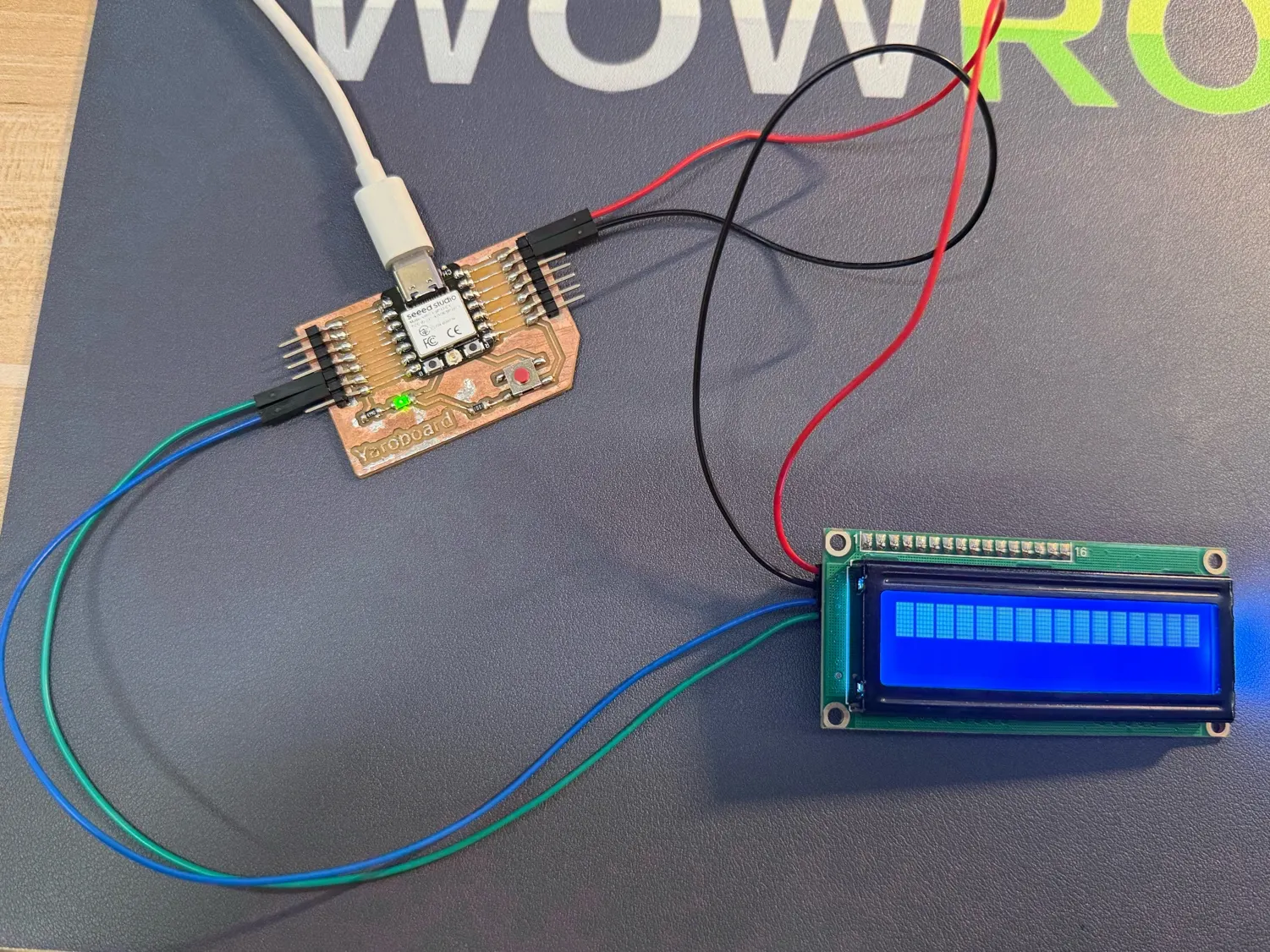 I2C display wiring photo 2