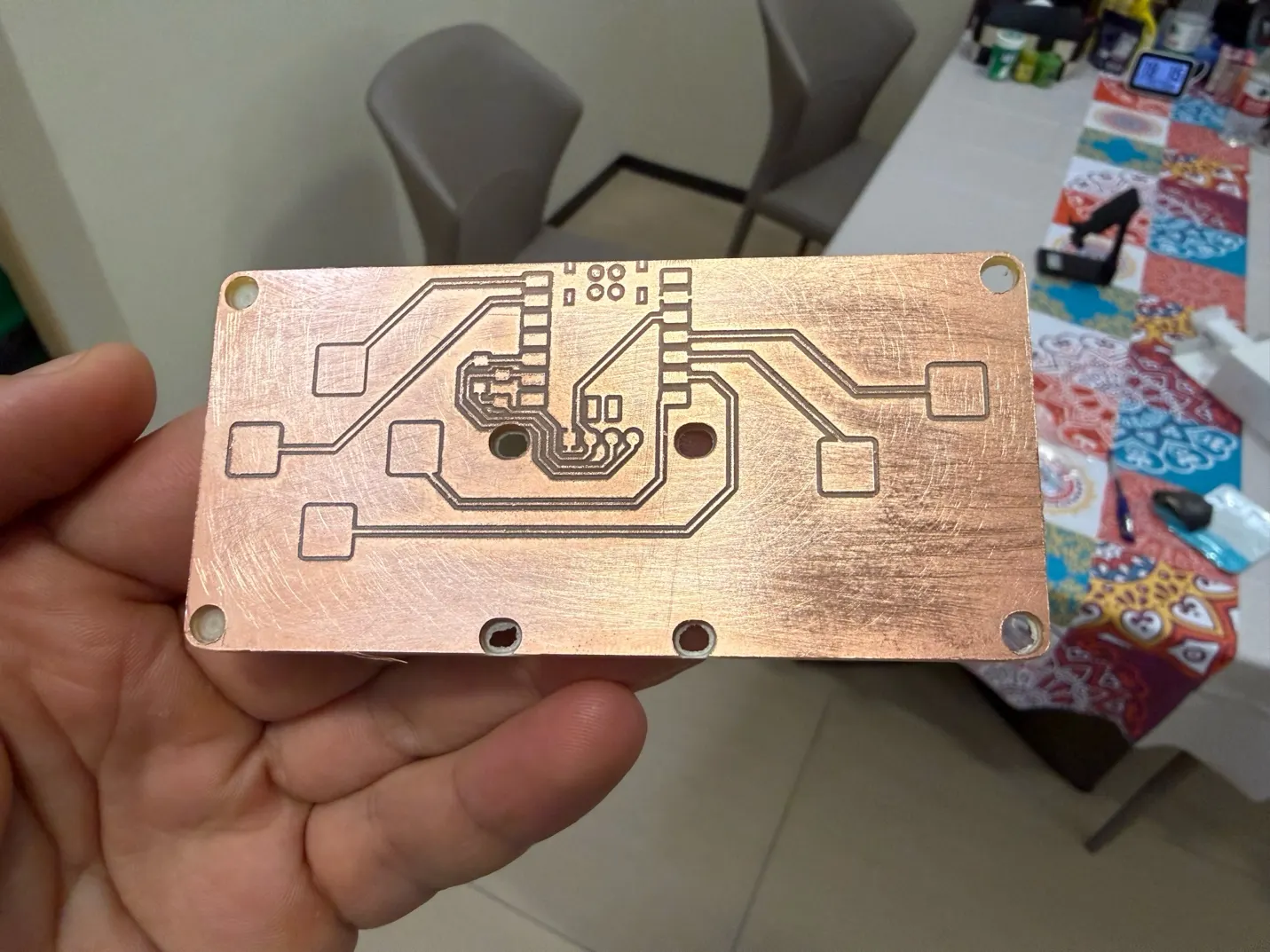 QPad milling and board preparation photo 1