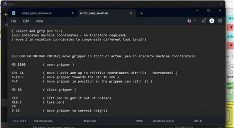 Title: image31.png - Description: GRBL Plotter showing the calibration job loaded and ready to send.