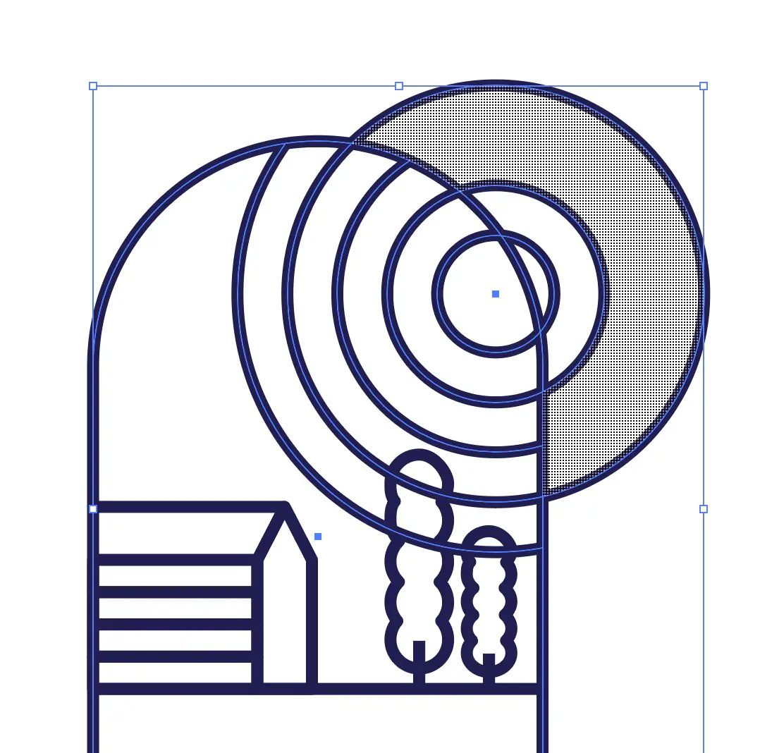 Illustrator tutorial - using shape builder to clean up