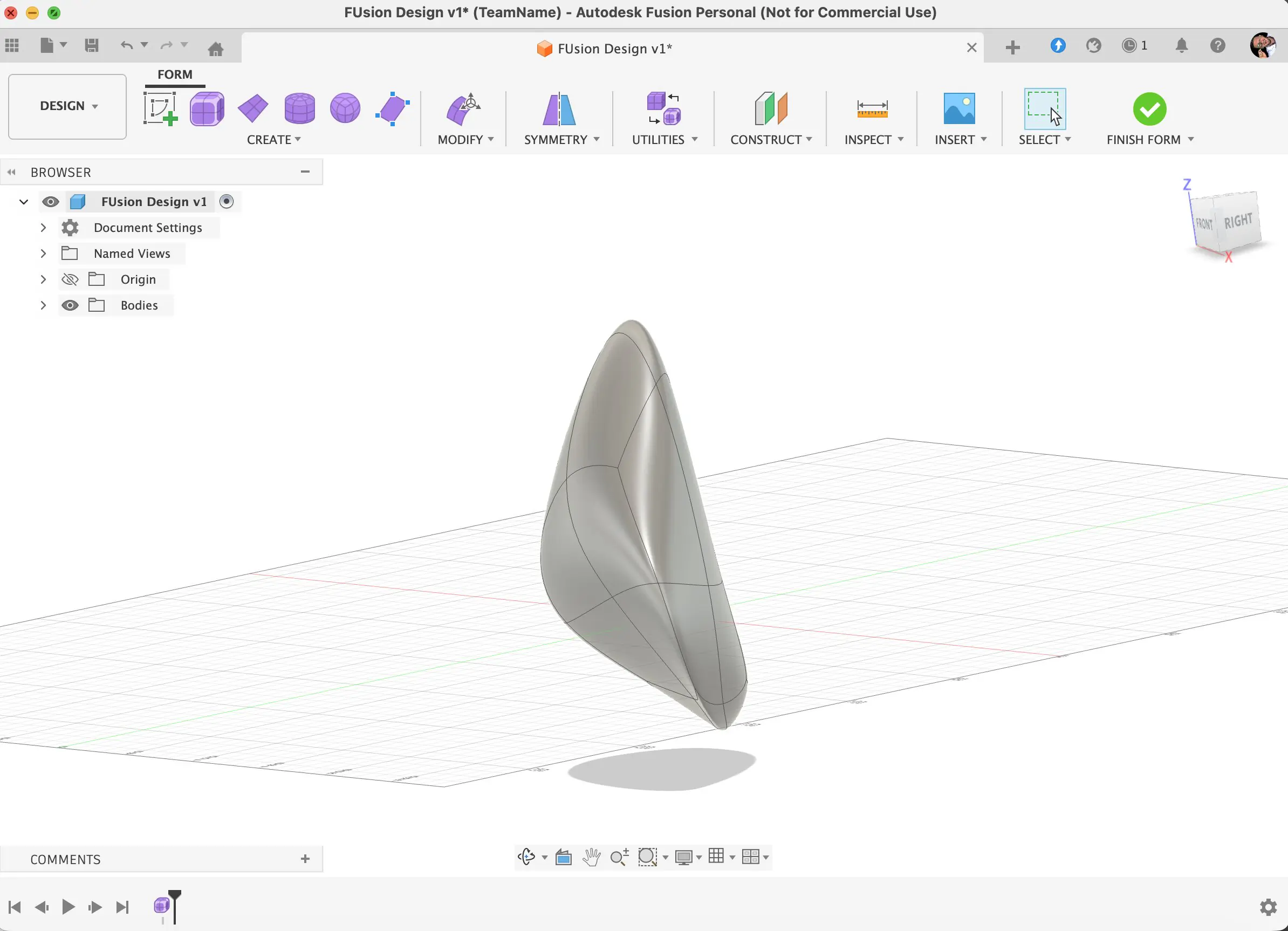 Attempt 1 - Initial sphere creation