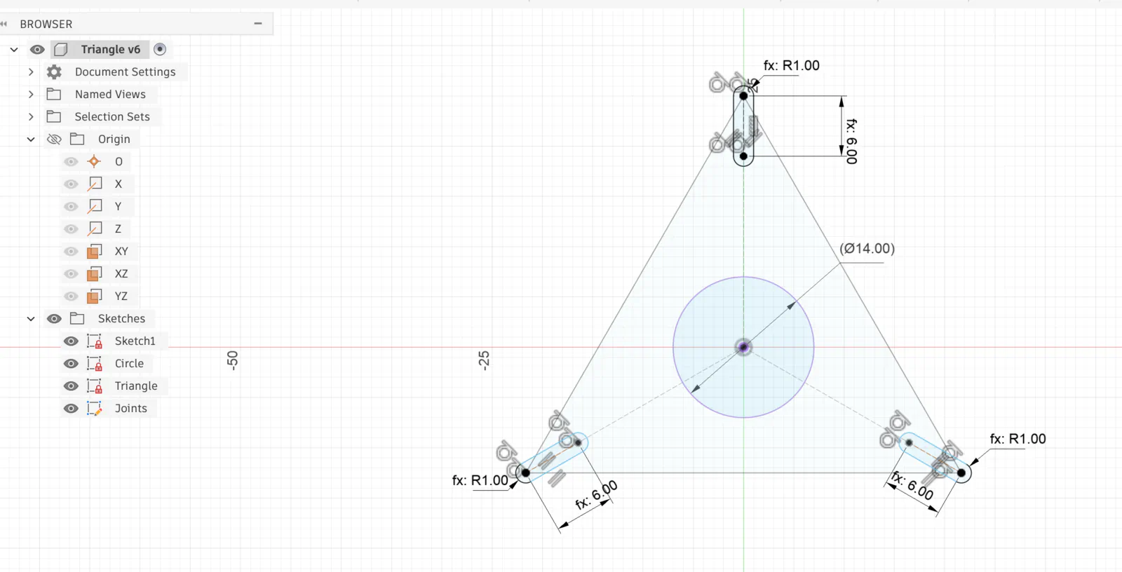 Extrude and cut operations in solid mode