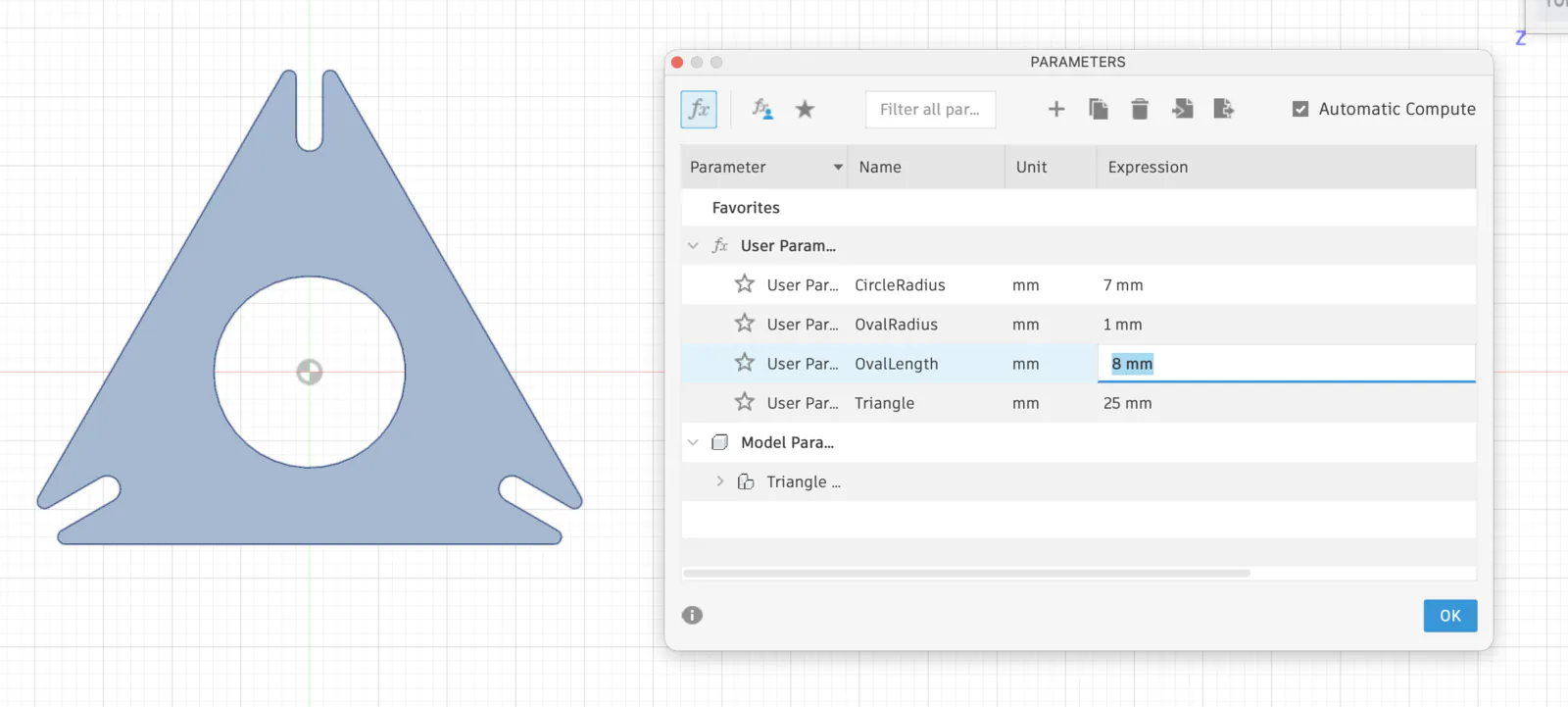 Updated parametric preview