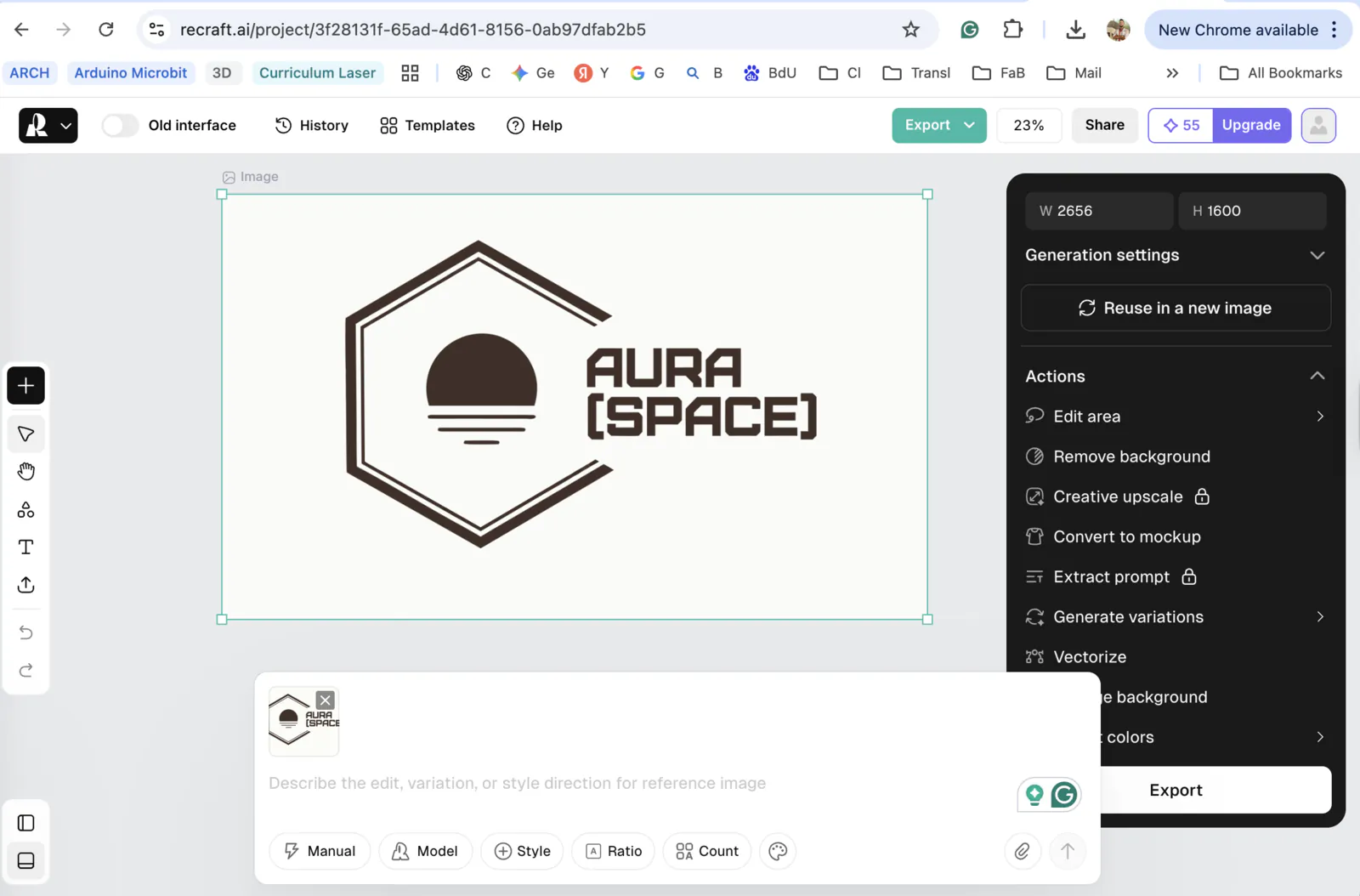 Recraft vectorization process