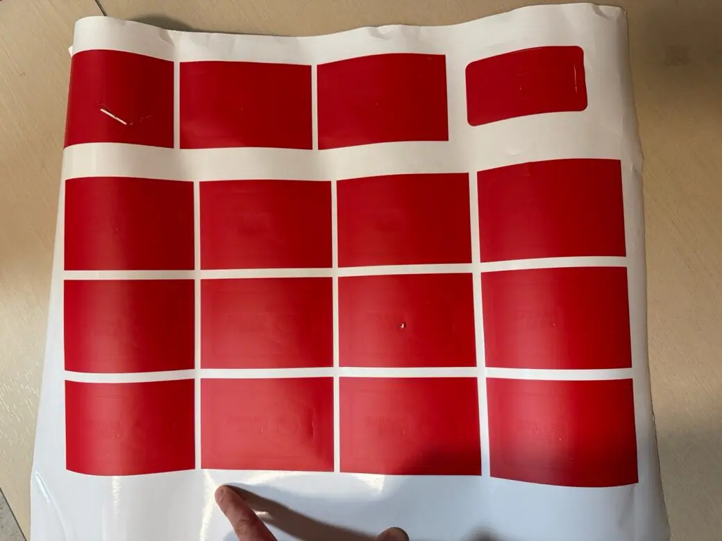 Cracked vinyl patch example 1