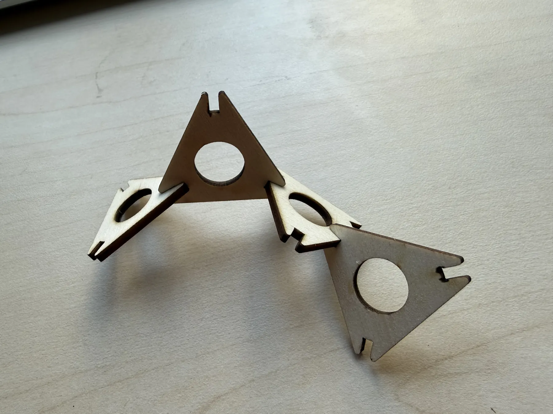 Joint geometry close-up after cutting