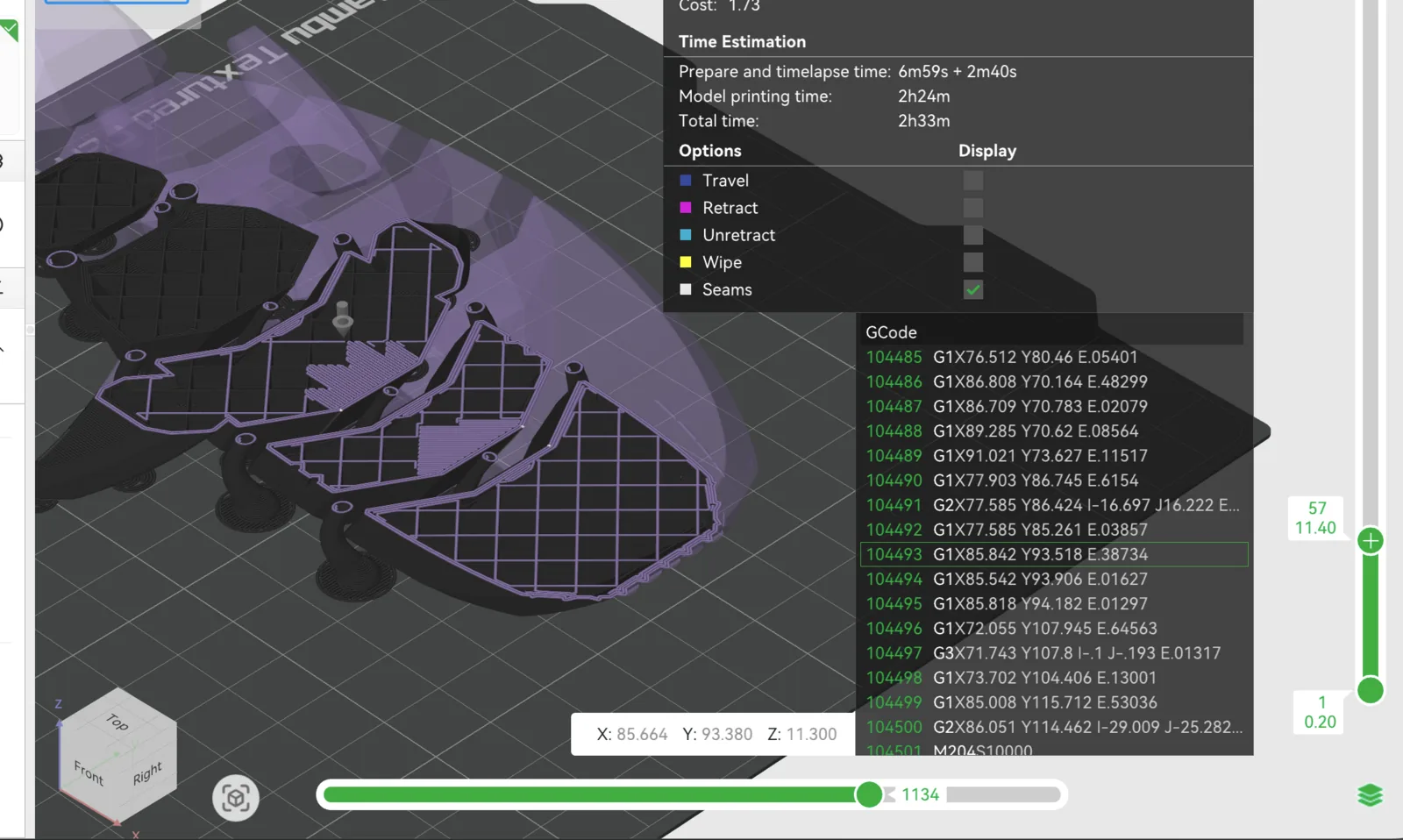 Bambu Studio layer preview