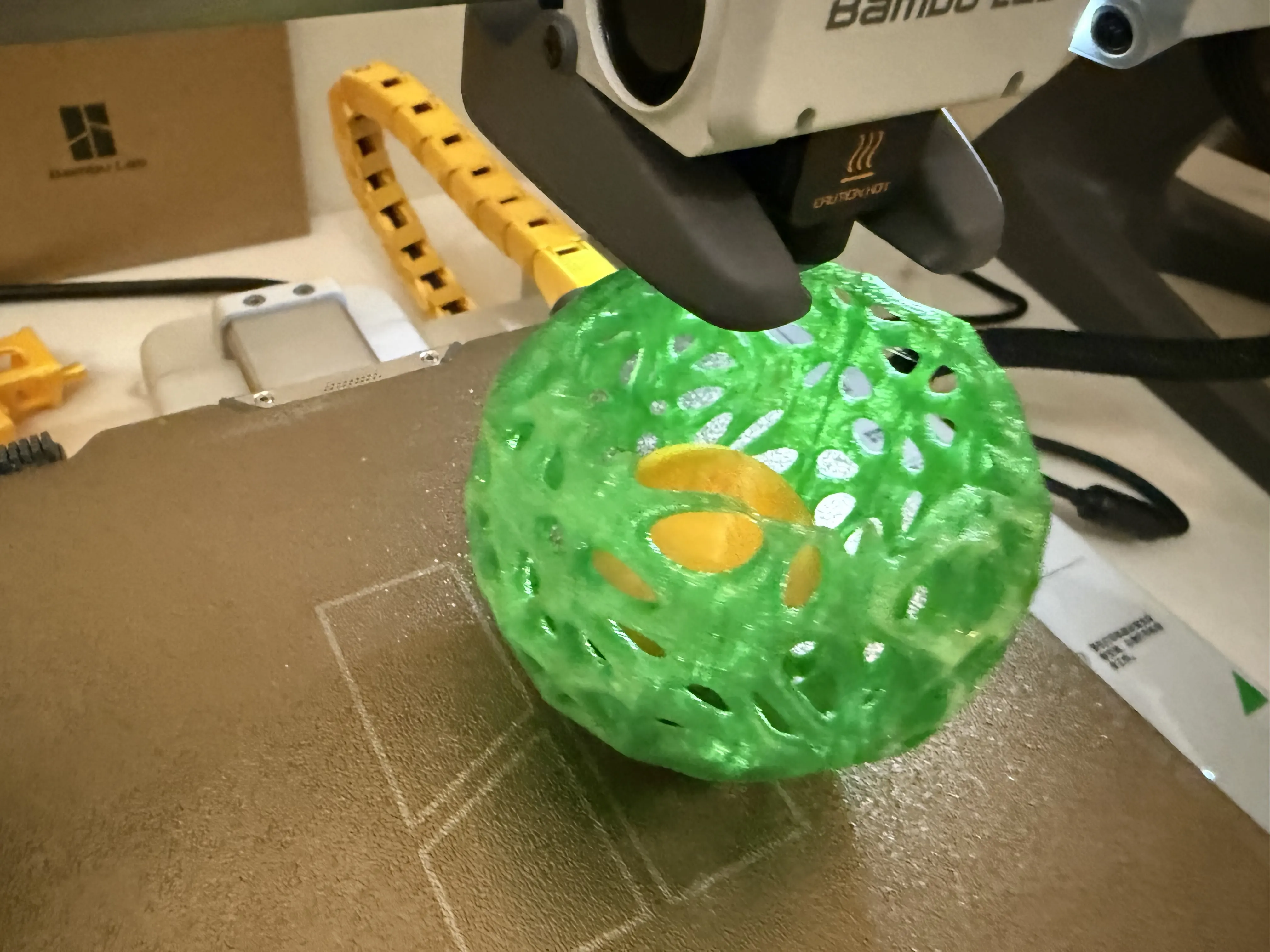 Final nested organic ball print