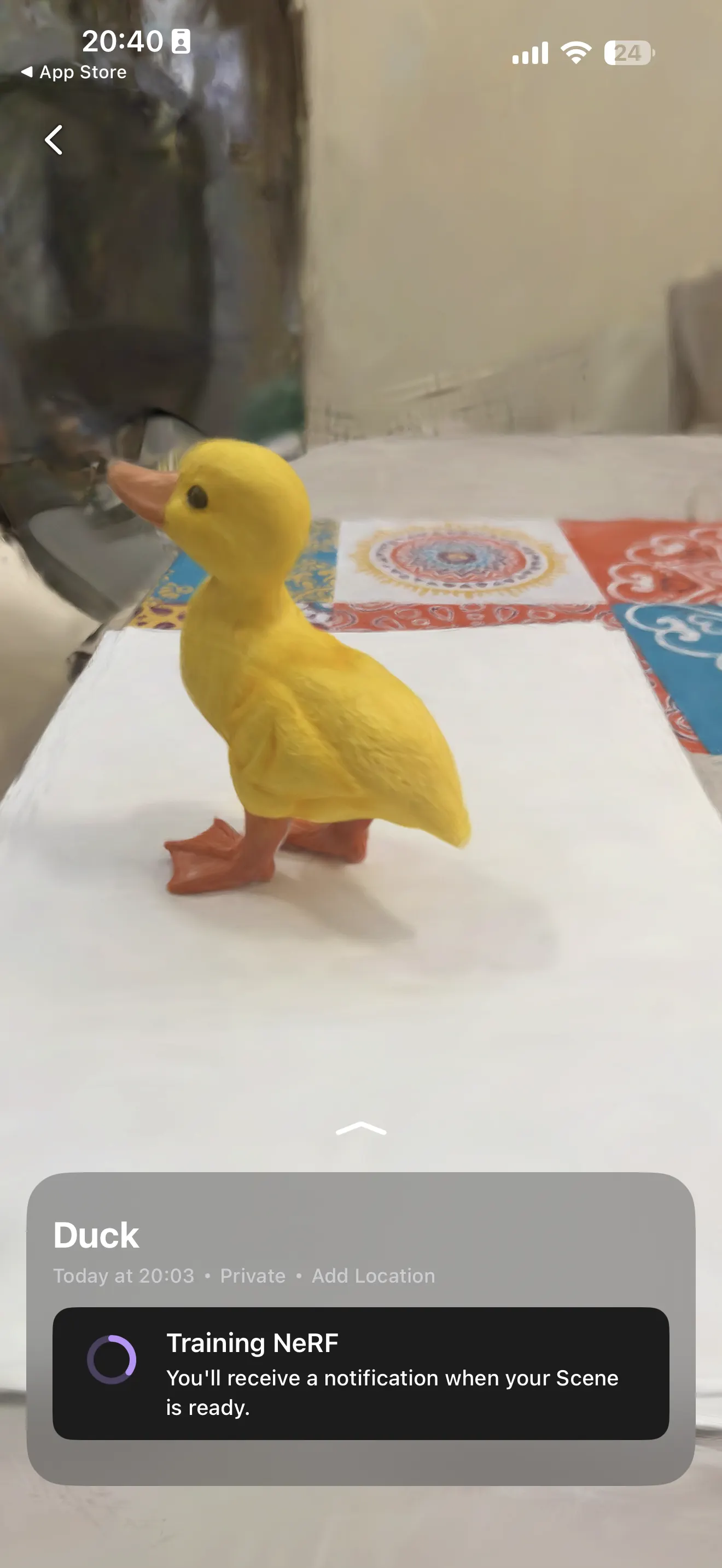 Luma 3D screenshot IMG_6166