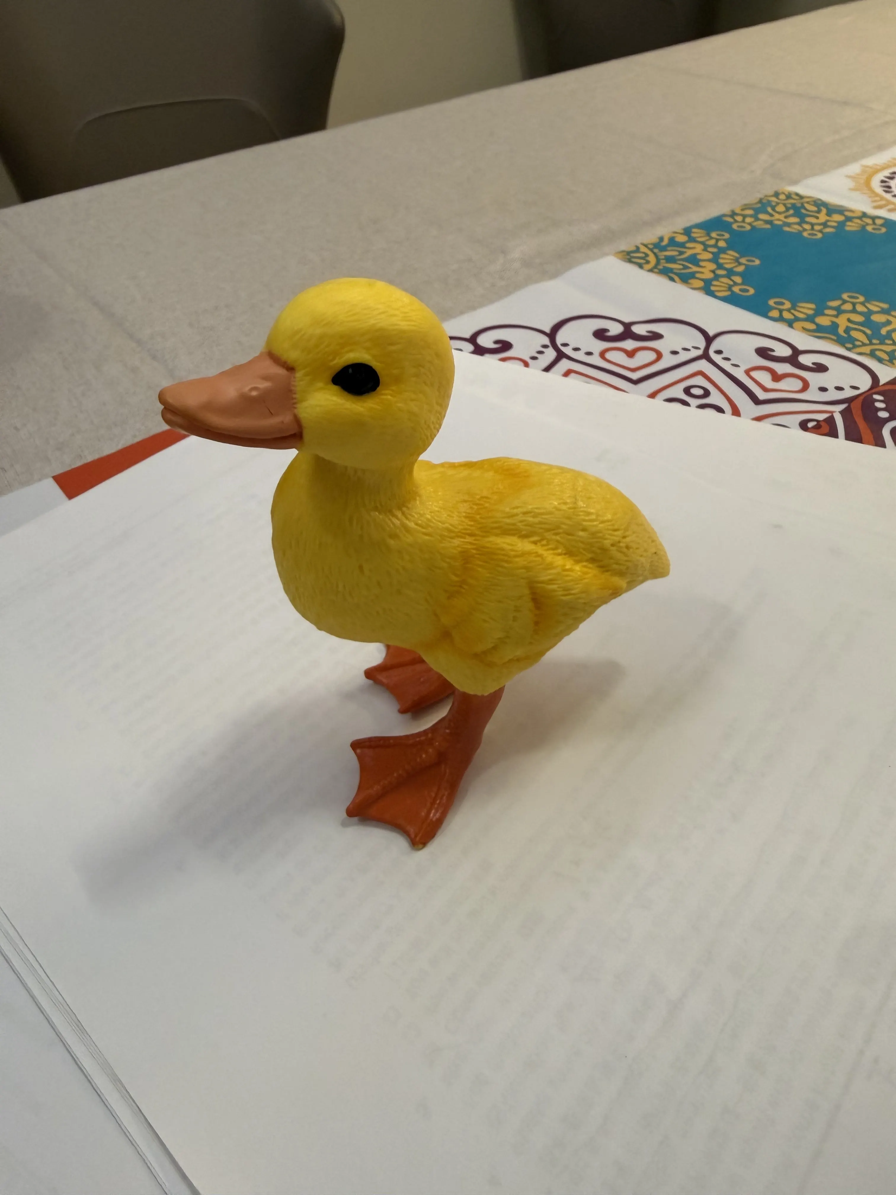 Yellow duck object used for scanning