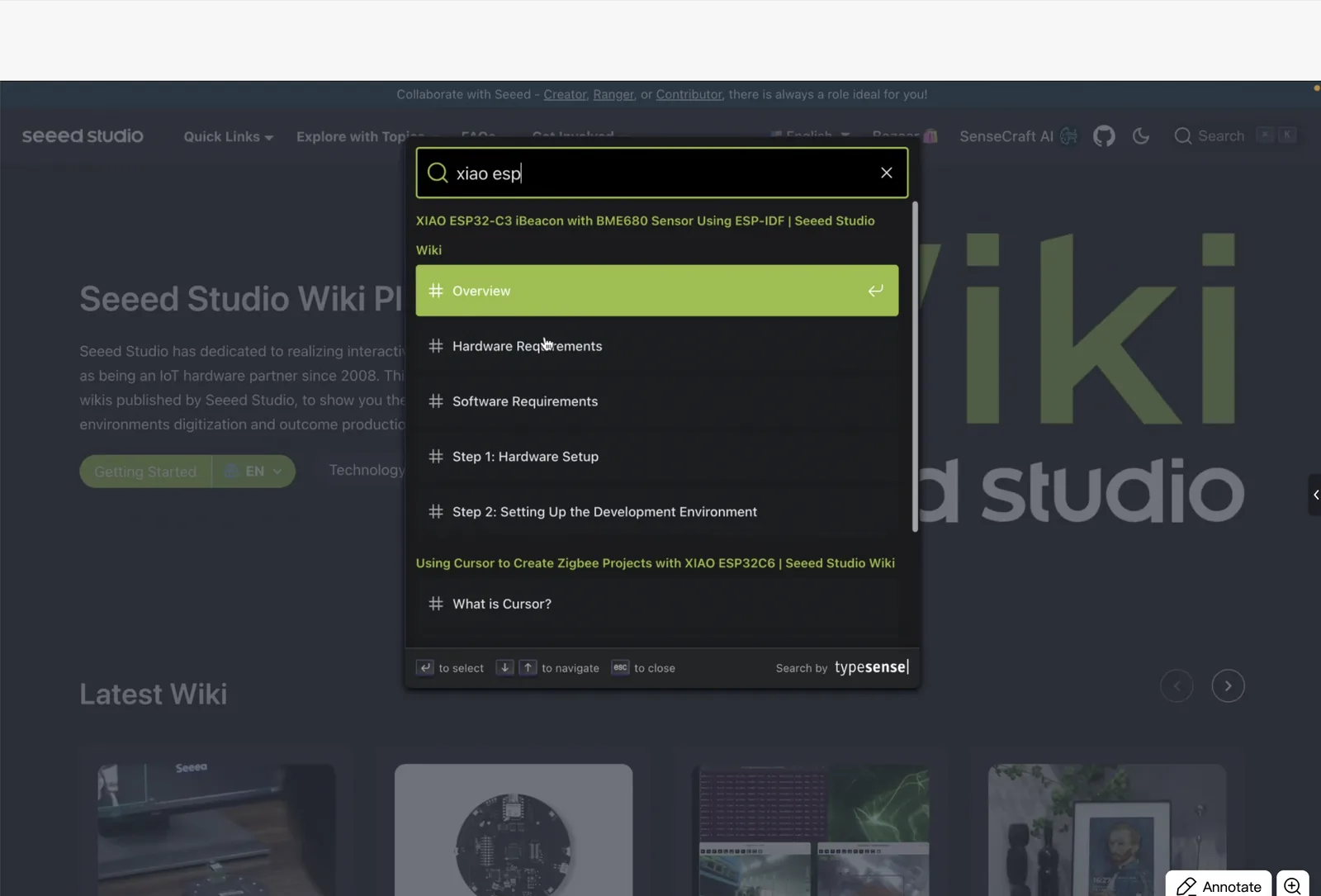 XIAO documentation comparison