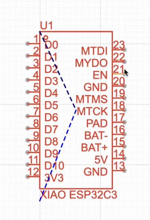Comparing schematic and physical pin positions