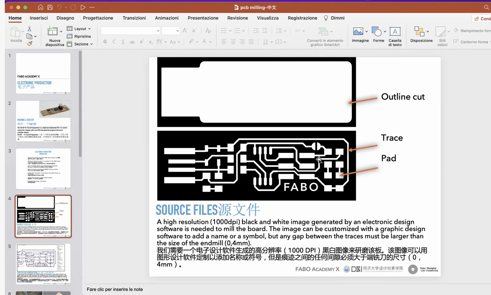 Two exported files for PCB production