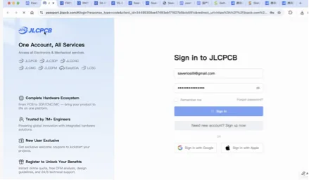 PCB manufacturer integration in EasyEDA