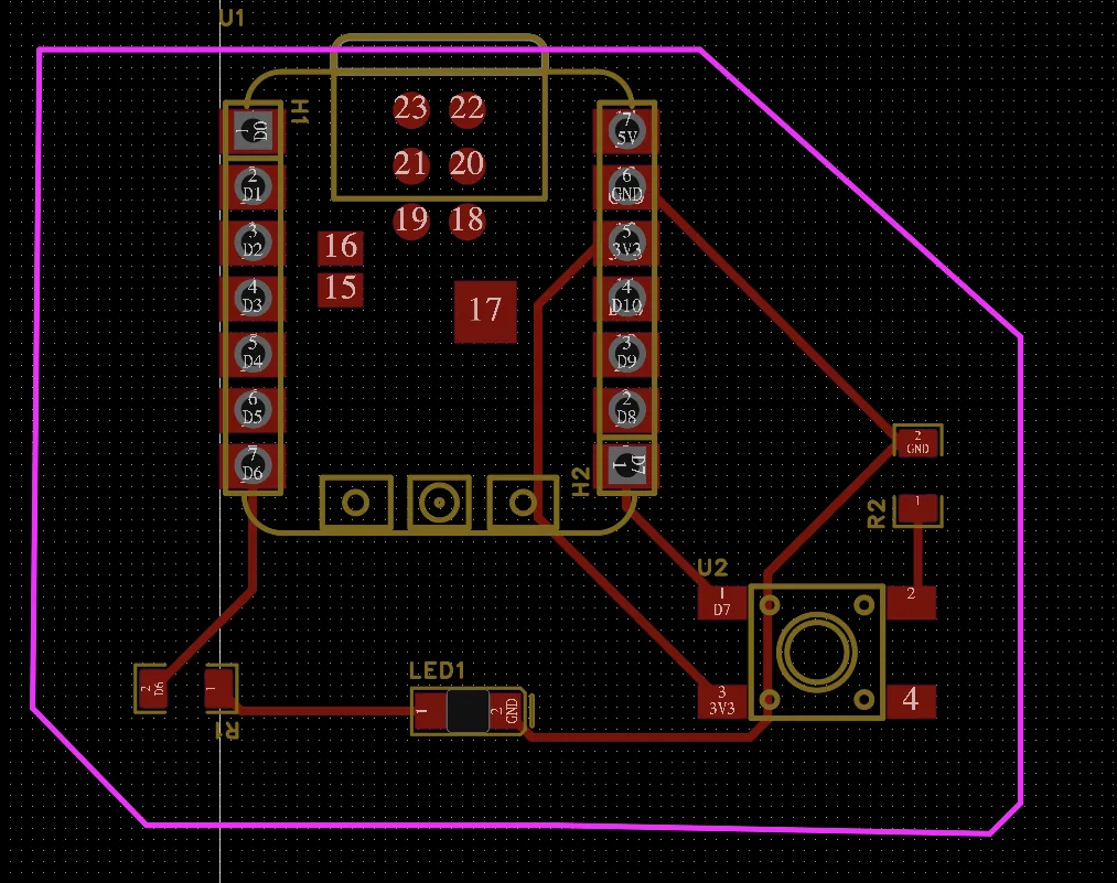 Final 2D PCB layout