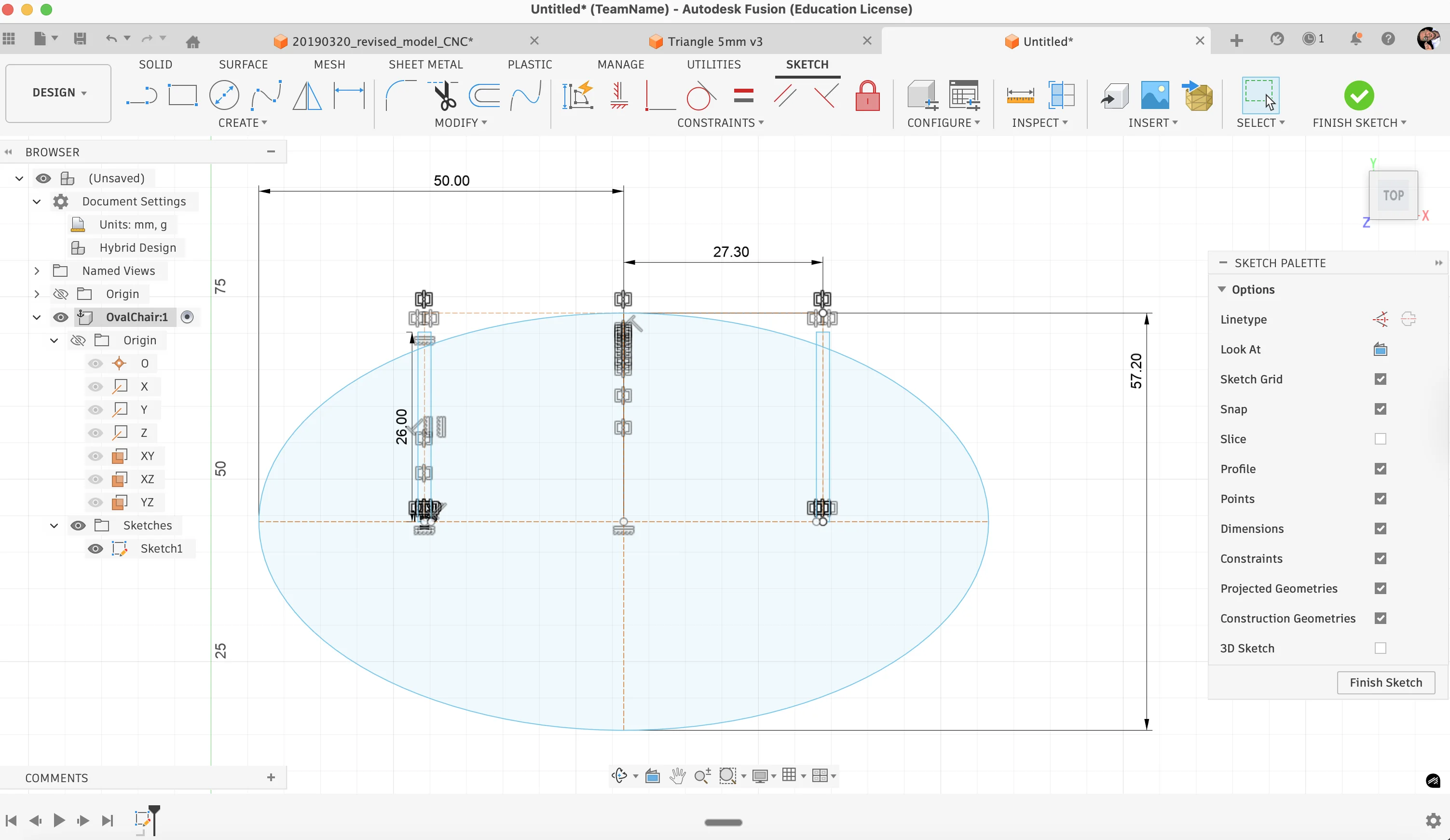 Joint notch construction and constraints in Fusion