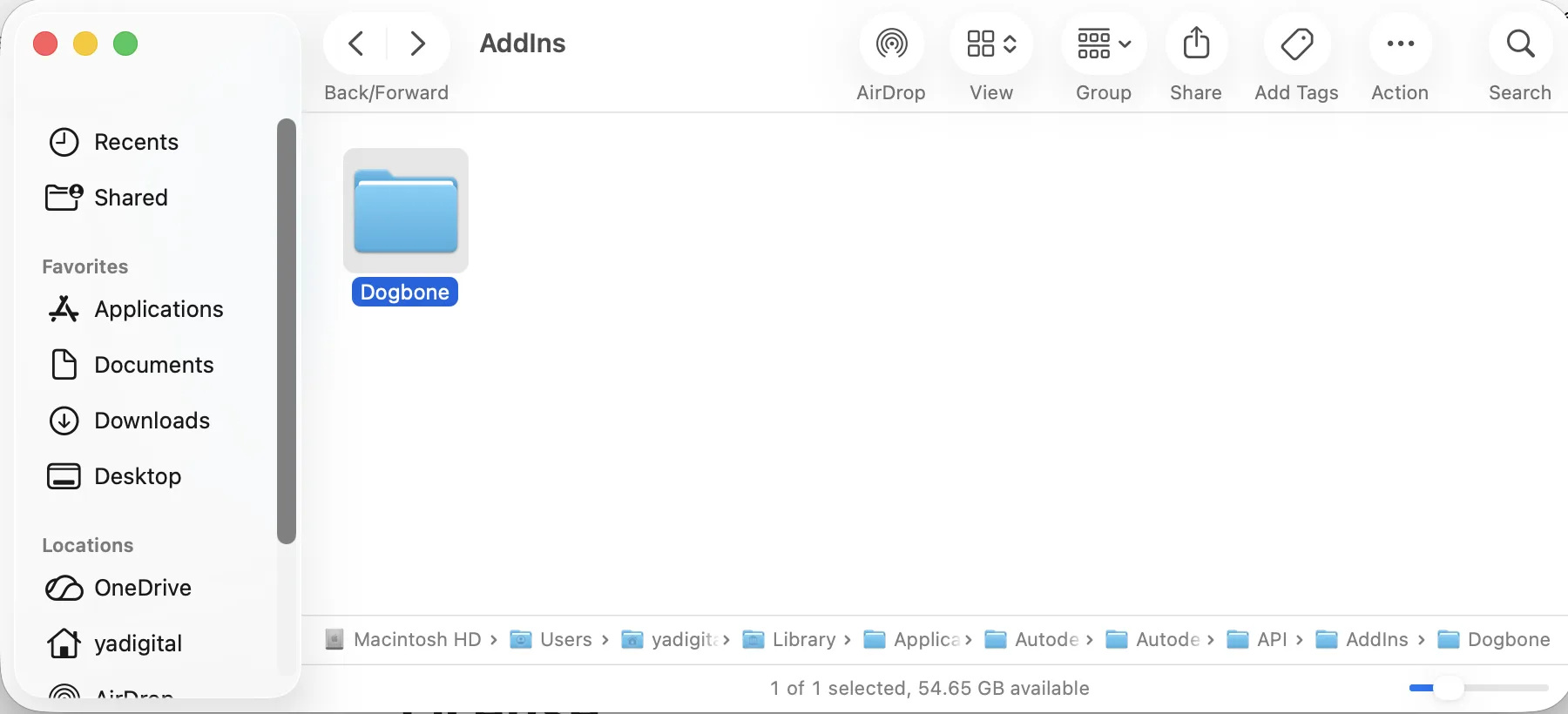 Dogbone plug-in reference