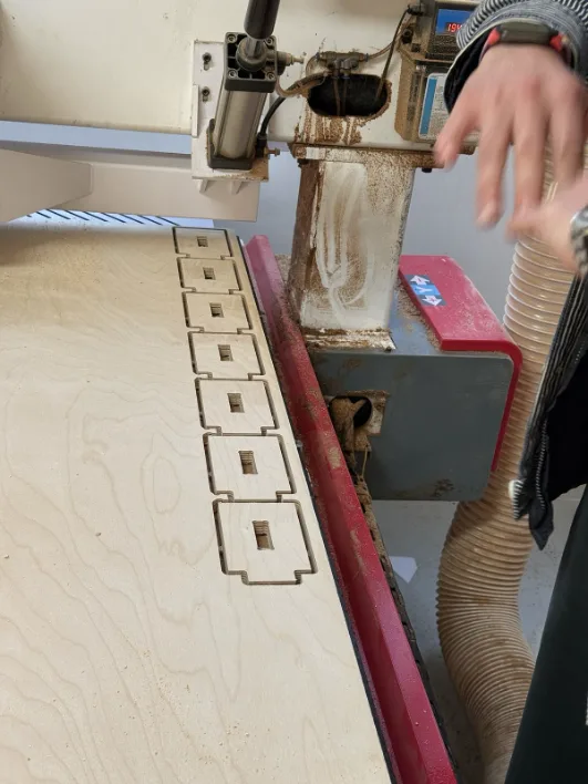 Test cuts for checking feeds and depth