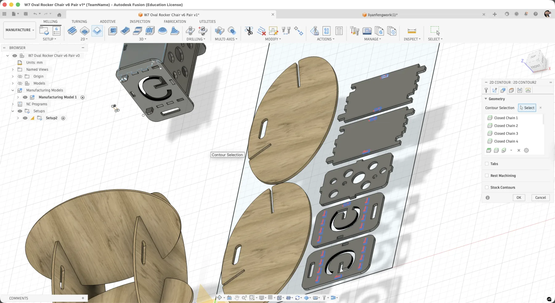 Prepared nested sheet for machining