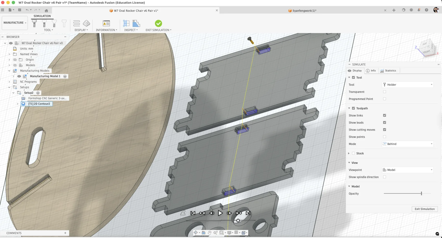 Contour setup and offsets
