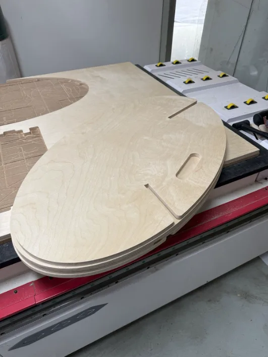 More parts separated from the sheet