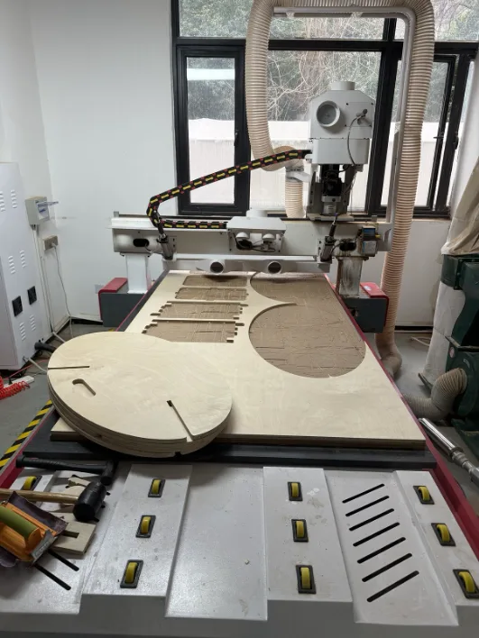 Set of CNC parts ready for assembly