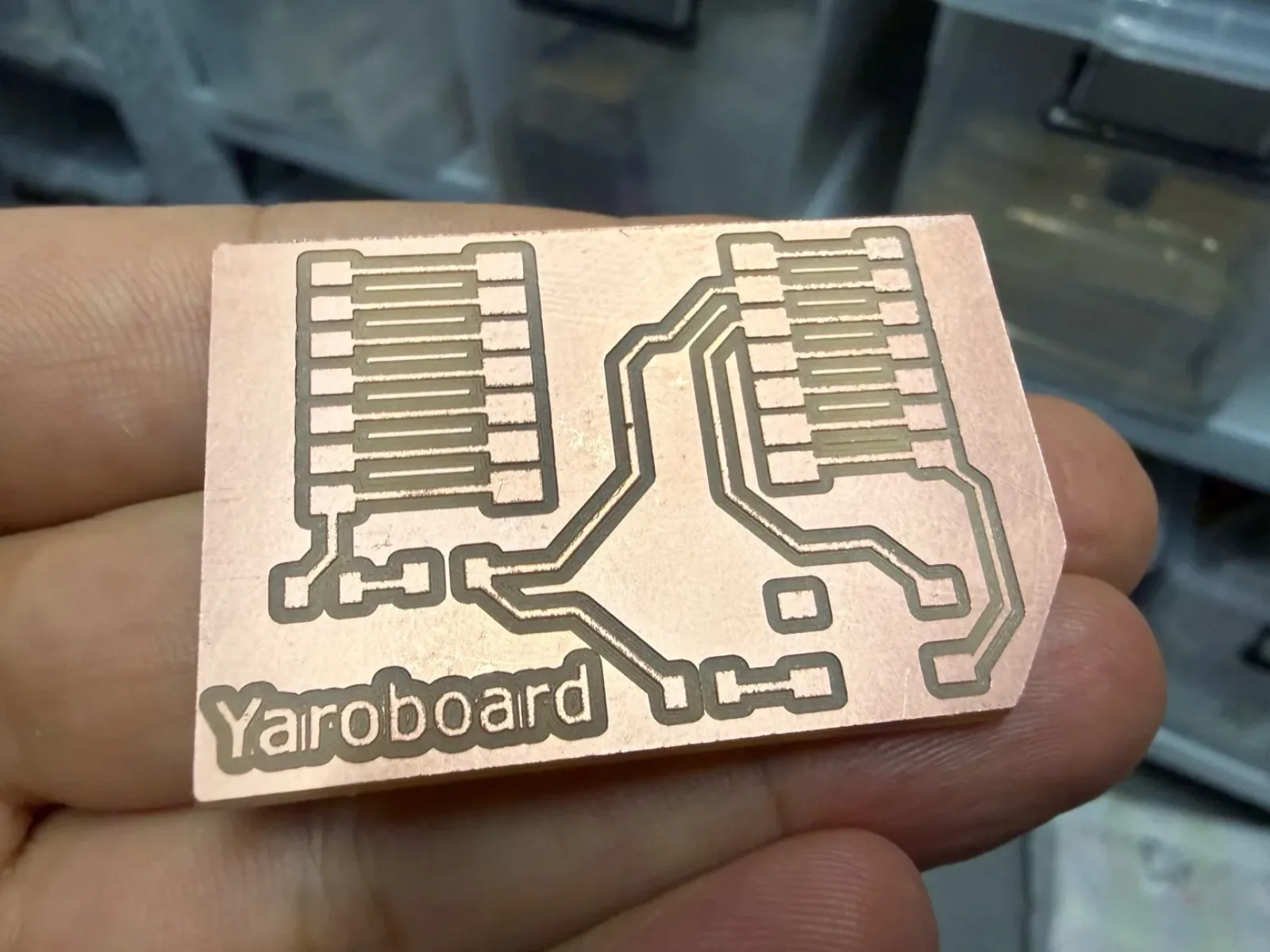 Clean traces after milling with the V-bit on the Lunyee 3018