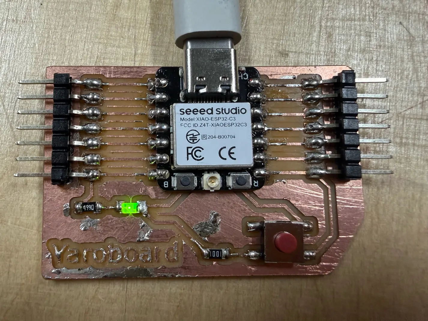 Custom Yaro board with XIAO ESP32-C3