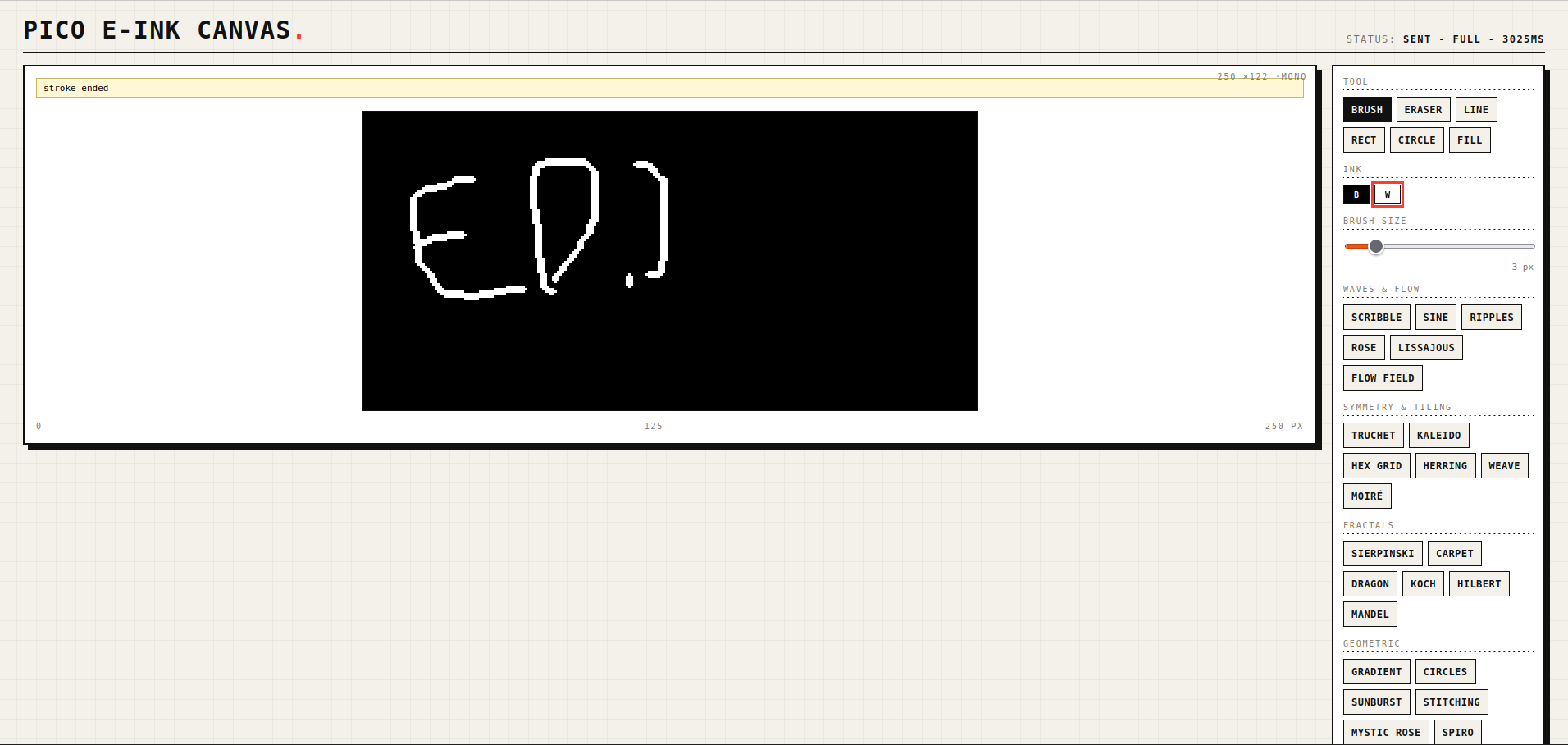 Drawing app UI