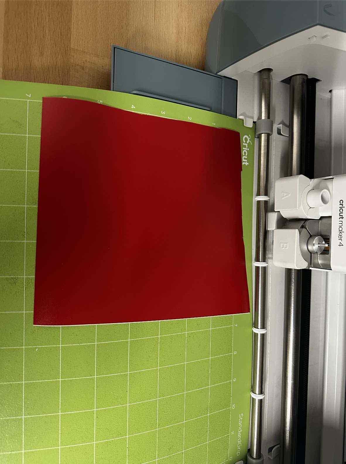 Placing red sheet