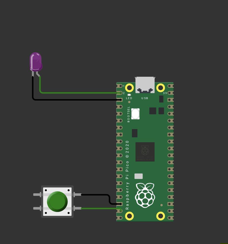 Button-LED Circuit Diagram