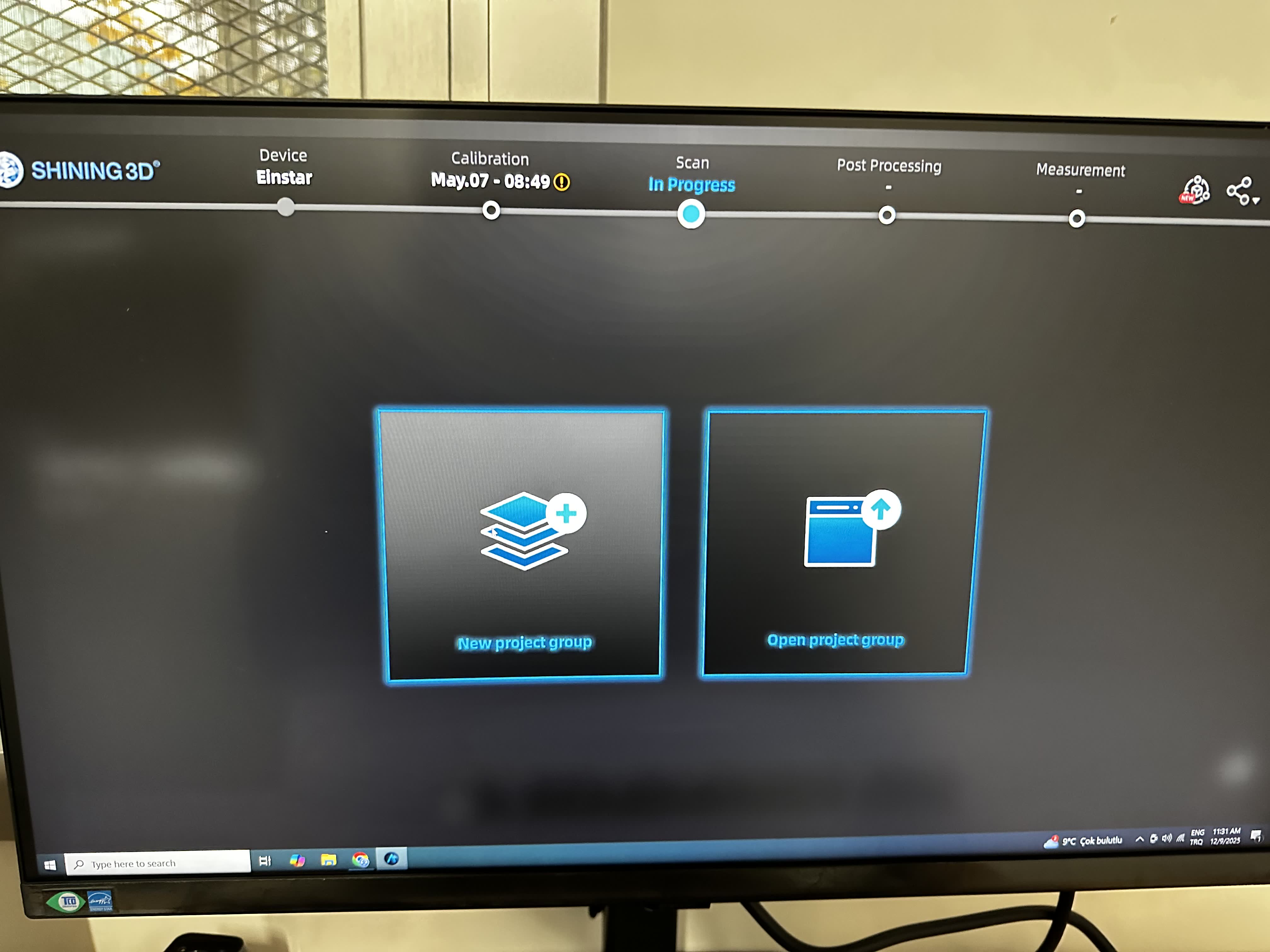 Einstar software – project choice and workflow