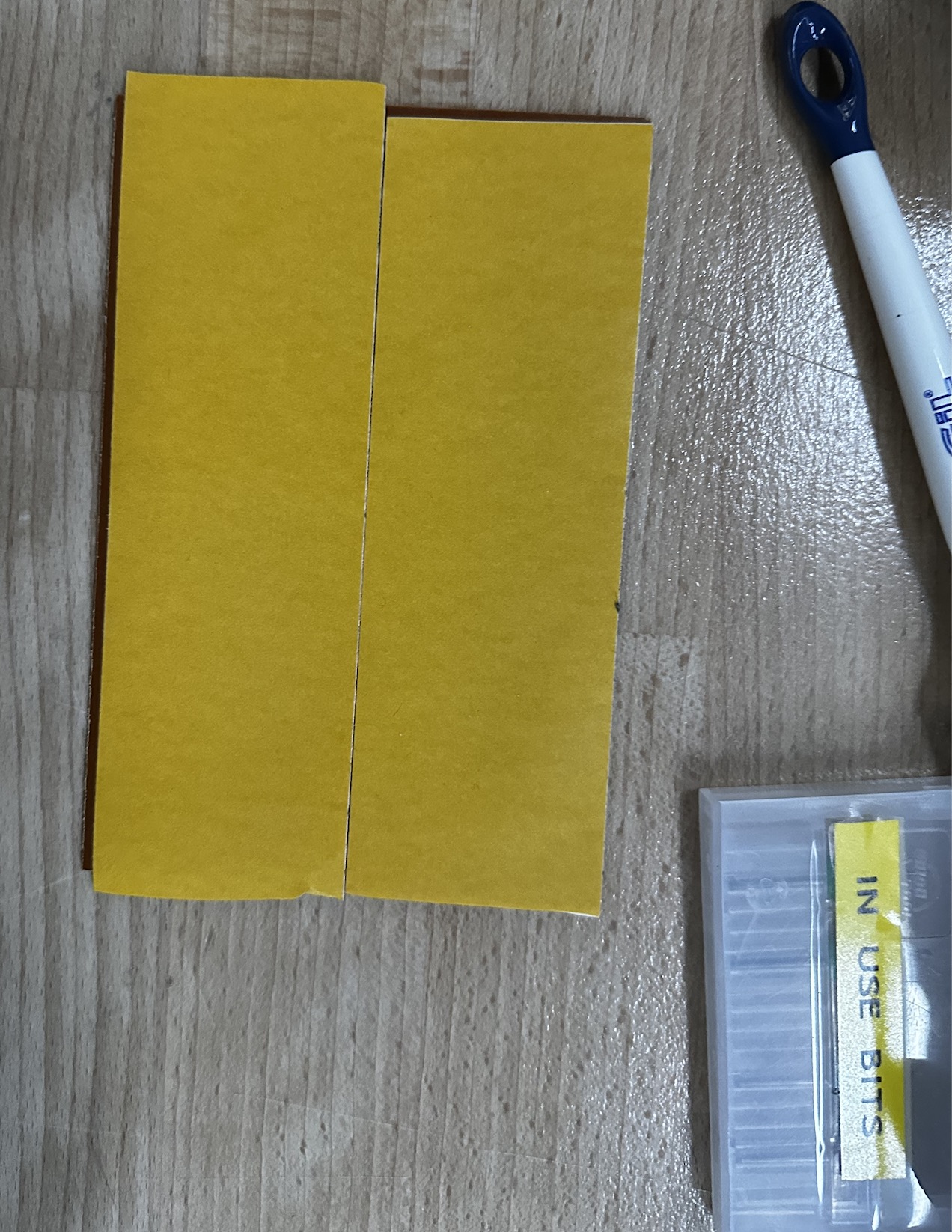 Tape on the back of the FR1