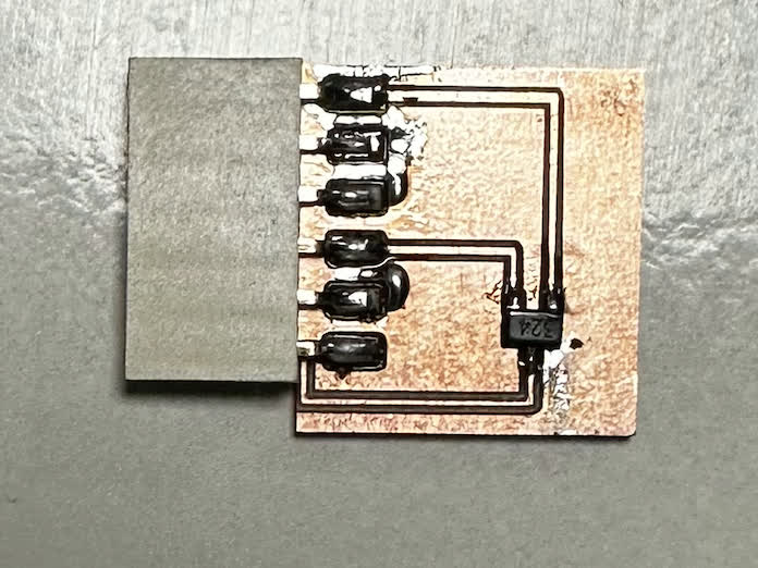 Manufactured and soldered board