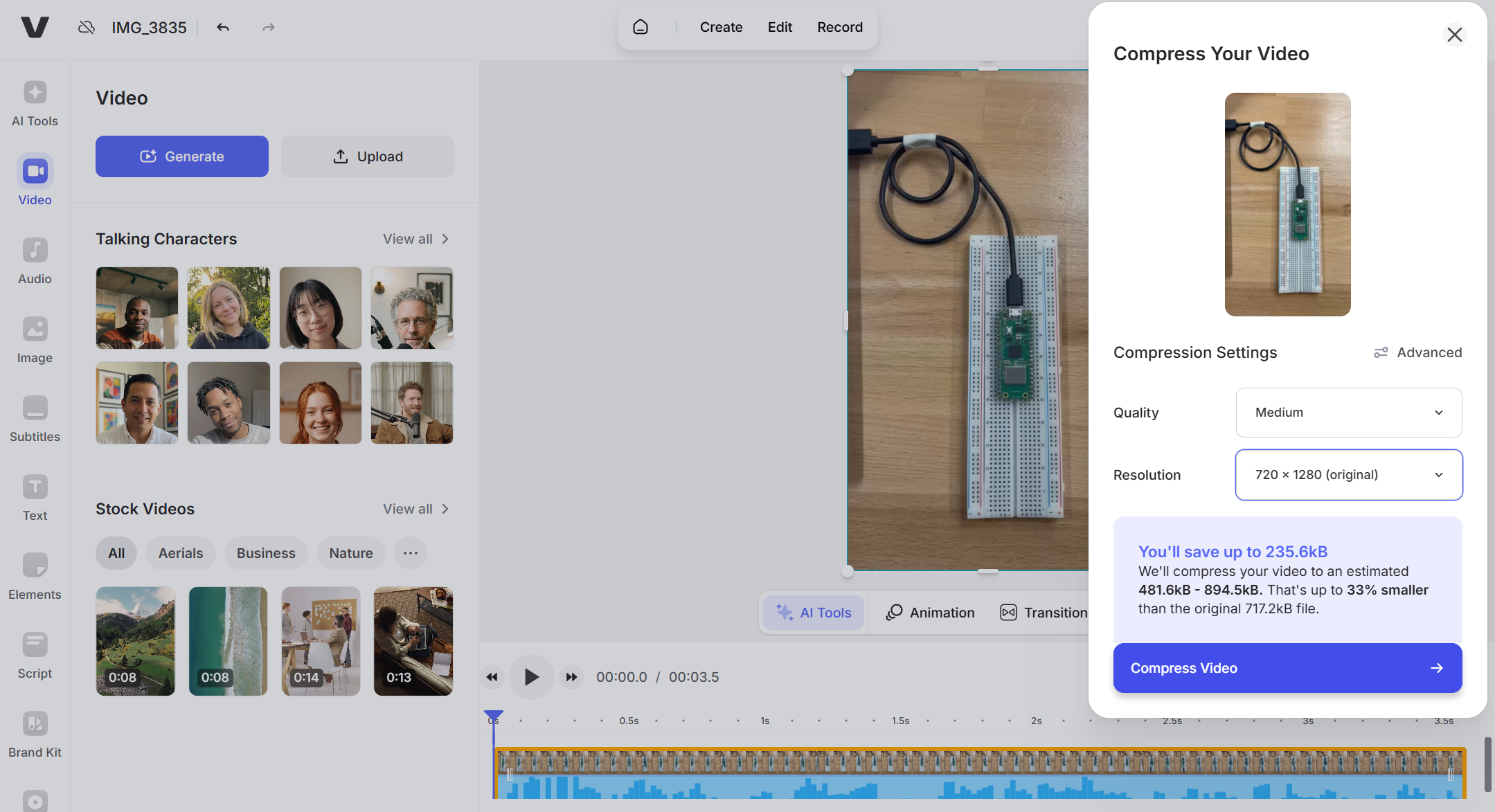 Video Compression Settings