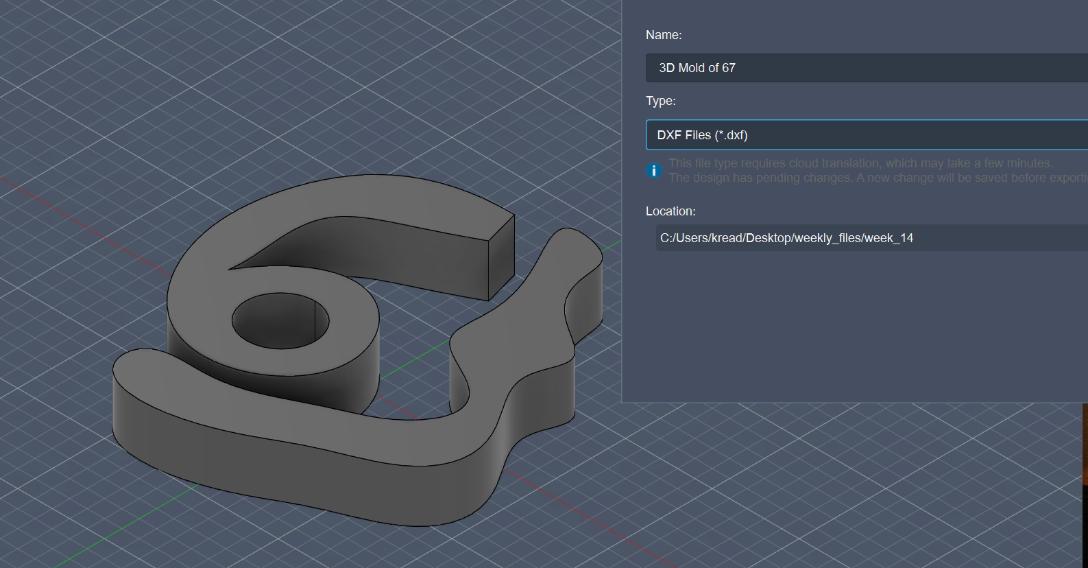 67 Exporting as DXF