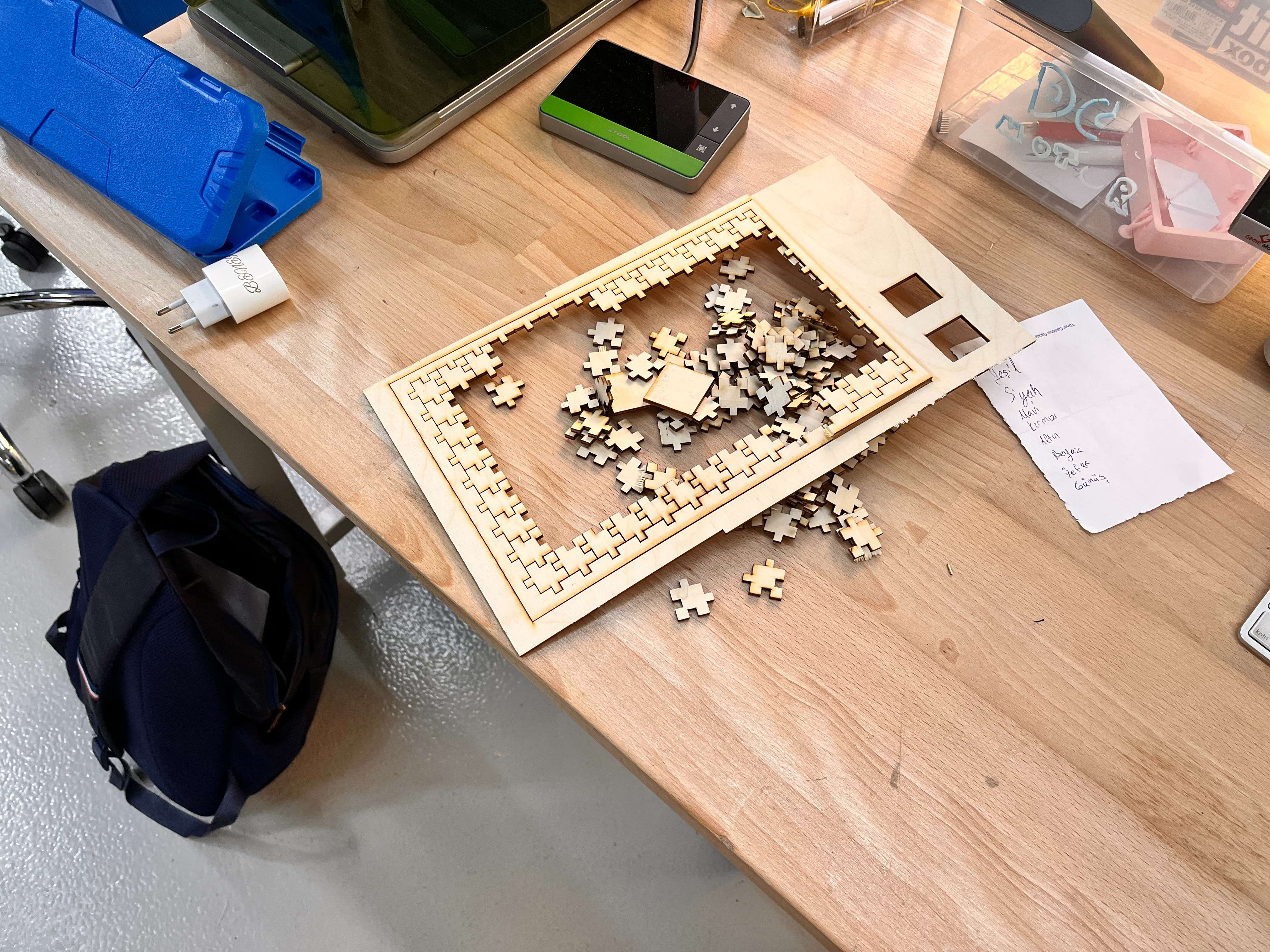 first puzzle cut