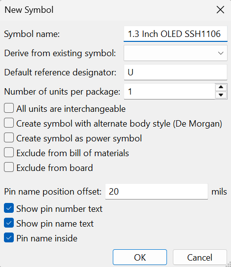 Symbol Settings